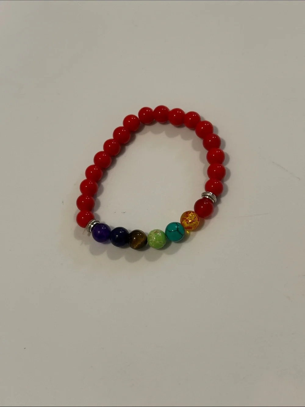 Colorful Beaded Bracelet Set - Multicolor & Purple